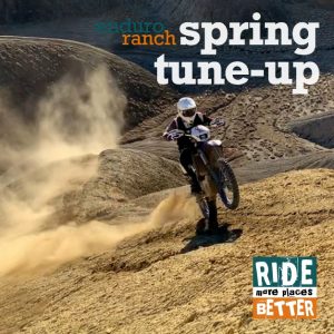 Dirtbiker and Instructor, Ian Leeming, does a long wheelie at Peach Valley near Montrose.