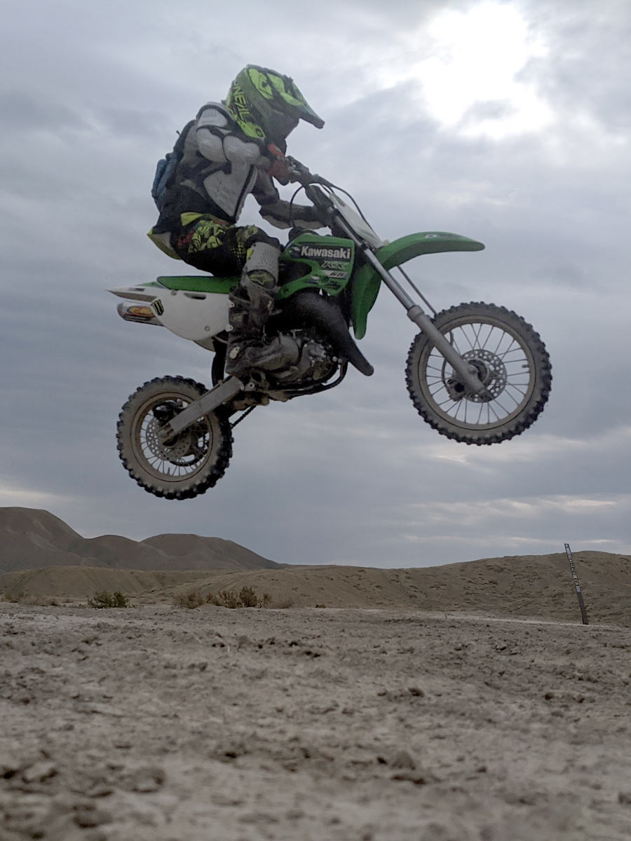 Picture of Ian Leeming as a dirtbike guide in Colorado