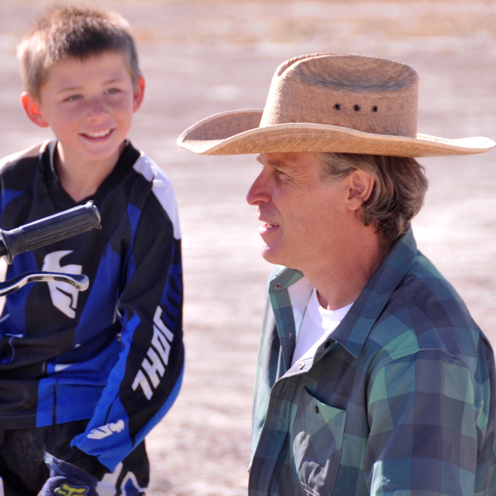 picture of dirt bike coach with student.