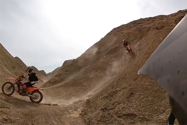 photo of two dirtbikers in Monster Ditch at Peach Valley