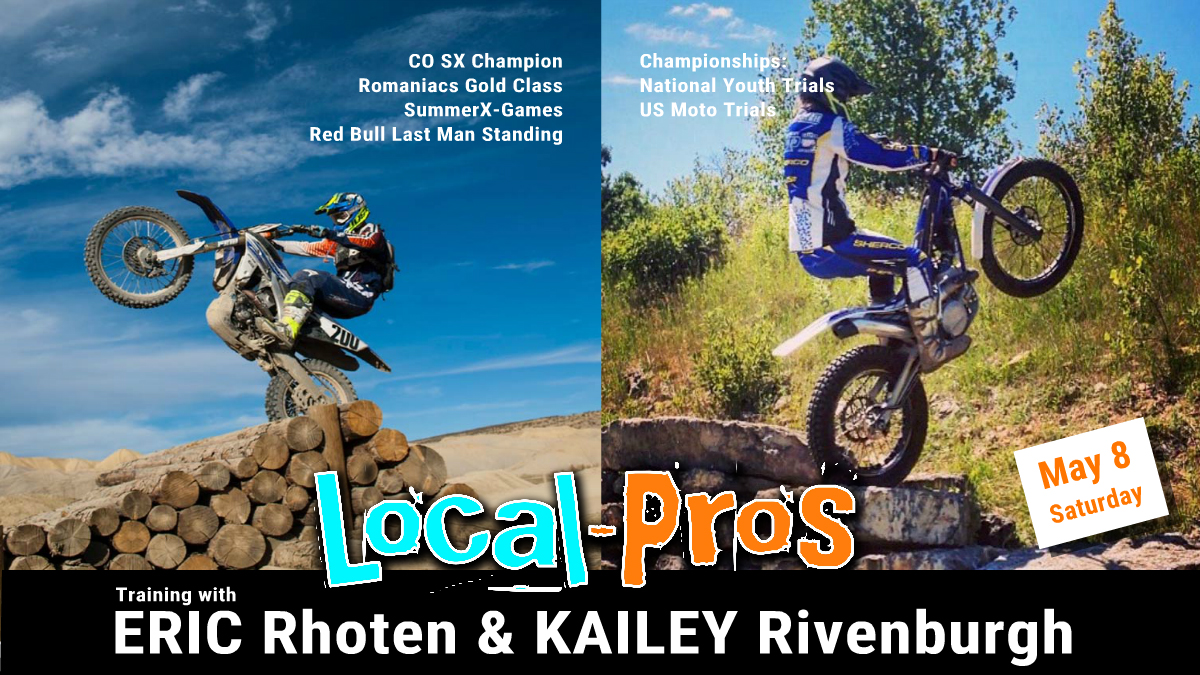 image of trials rider Kailey Rhotenburgh and Eric Routen